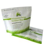 Green Laminated Microwave Food Vacuum Seal Bags Printing With Zipper for sale
