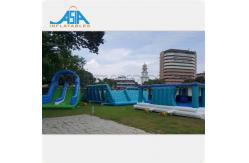 China Durable Insane Inflatable 5k Obstacles Course 72x12m Or Customized supplier