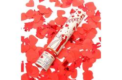 China 30cm Red Heart Foil Party Confetti Cannon Shooter Outdoor Indoor Use supplier