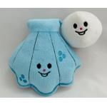Shell and Pearl Plush Pet Toy Safe Squeak Dog Toy BSCI Factory for sale