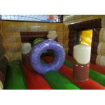 Custom Christmas Bounce House 4.8 X 5.3m , Commercial Inflatable Christmas House