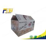 Strong Carton Folding Colored Corrugated Mailing Boxes For Shipping / Packaging for sale