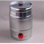 Homebrew Round Metal Beer Can 5L With Valve And Tape 0.23mm Thickness for sale