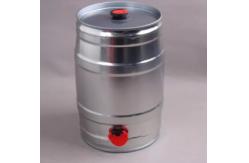 China Homebrew Round Metal Beer Can 5L With Valve And Tape 0.23mm Thickness supplier