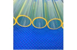 China Yellow Optical Pump Transparent Quartz Tube Of Laser Spare Parts supplier
