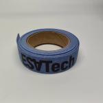 Elastic Reflective Webbing Material Blue Cotton Canvas Recycled For Bag Strap