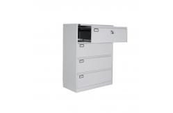 China Metal Storage Shallow Depth Filing Cabinet 4 Drawer supplier