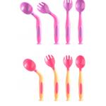 FDA TPE 360 Degree Angle Baby Feeding Spoon And Fork for sale