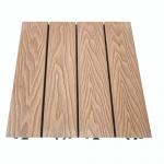 Polished Orange WPC Deck Tile Wood Plastic Composite For Terrace ODM for sale