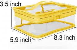 China Lightweight Shockproof PVC Cosmetic Bag With Handle supplier