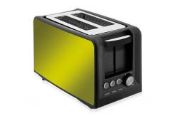 China Home Appliances Bread Centering Chrome Toaster 2 Slice Wide Slot supplier