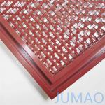 Square Hole Cabinet Door Inserts Metal Wire Mesh ODM for sale
