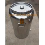 220 lb. Stainless Steel Honey Barrel/Tank with Gate Valve and heater for sale