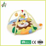 Washable Round Lions Plush Baby Mat Newborn Tummy Time Gym Mat for sale