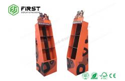 China OEM Customized Foldable Cardboard POP Displays Cardboard Floor Display Stand supplier