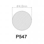 Dia. 4.8mm PVC Rubber Strip Round Cylindrical Solid Core
