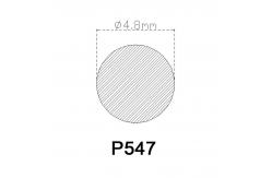 China Dia. 4.8mm PVC Rubber Strip Round Cylindrical Solid Core supplier