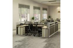 China Wooden Office Desk Partition 4 Person Staff Cubicle Office Table supplier