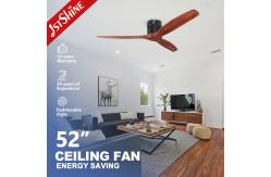 China 1stshine Solid Wood Ceiling Fan Light with Remote Control and Energy Saving Propeller supplier
