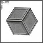 Grey Hexagon Flat Brick Decor Wall Tiles For Hotel Art Exhibition for sale