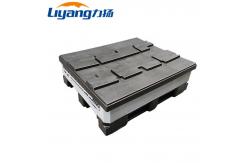 China Heavy Duty Plastic Large Coaming Pallet Foldable Box Stackable Reusable Recyclable supplier