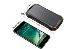 China 26800mAh Portable Solar Powerbank With Wireless Function IPX7 Waterproof supplier