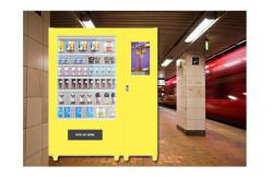 China Customized Meal Food Vending Machine Lockers For Bus Station , Sandwich Vending Machine supplier