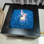 Versatile Square Propane Fire Pit Table 31.5 Inch Outdoor Fire Brazier