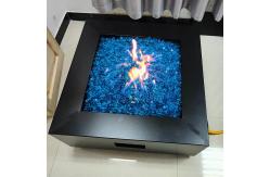 China Versatile Square Propane Fire Pit Table 31.5 Inch Outdoor Fire Brazier supplier