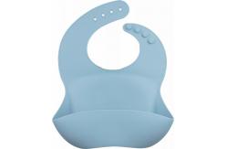 China Adjustable Silicone Catcher Bib Safe Soft For Baby Kids Feeding supplier