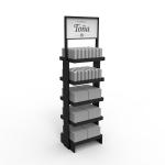 Customized Vintage Floorstanding beverage display stand beer can display rack for store for sale