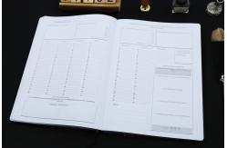 China Large A4 Black Mom Agenda Planner , Calendar Appointment Custom Personal Planner supplier