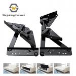 Multifunctional Sofa Hinge Fittings Heavy-Duty Solid Iron Adjustable Backrest Folding Sofa Bed Mechanism for sale