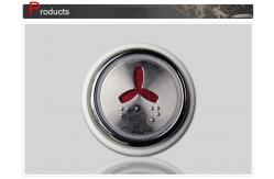 China Stainless Steel Elevator Push Button 24DCV with Hole Size D37mm supplier