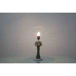 Fabric Round Elegant Home Table Lamps Flowers Shape For Protecting Eyes
