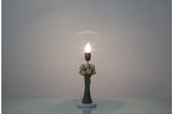 China Fabric Round Elegant Home Table Lamps Flowers Shape For Protecting Eyes supplier