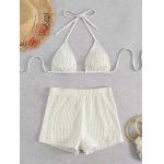 UPF Function white  Bathing Suit Two Pieces Summer Bikini Nylon Fabric