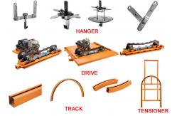 China Overhead Conveyor Chain System For Powder Coating Painting Line supplier
