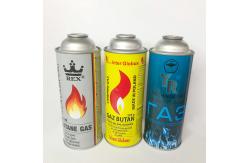 China CMYK Printing Metal Butane Gas Canister 1.4 Mpa Burst Pressure supplier
