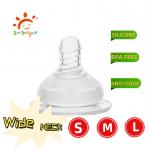 Round Shape Infant Silicone Nipple Individually Packaged for sale