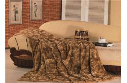 China Pattern Brushed Throw Plush Fur Blanket Dry Clean Medium Warmth Durable Fabric supplier