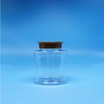 Clear Candy Cookie Empty Airtight Nuts PET Food Grade Plastic Jar Screw Lid For Food for sale