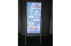China Indoor Floor Stand ODM Aluminum LED Slim Light Box With Wheels supplier