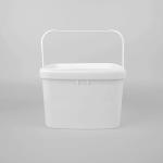SGS Approval 3L Square Food Buckets Bucket Plastic Paint Pail for sale
