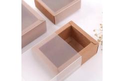 China Pantone PU Leather Box Sliding Kraft Drawer Gift Box Folding TUV supplier