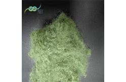 China 15D Siliconized Green Hollow Conjugated Polyester Staple Fiber for Quilt Filling supplier