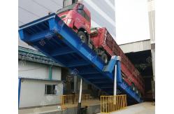 China Hydraulic Truck Loading Platform 400mm Lip Mobile Unloading Ramp supplier