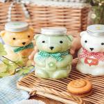 Food Grade 500ml Plastic Beverage Jar Bear Shape For Juice Milk for sale