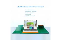 China Rectangle 10W Desk Wireless Charging Mouse Pad Foldable With Pen Holder supplier