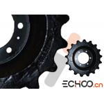Bobcat T300 Roller Chain Idler Sprocket With 6 Hole 17 Tooth High Strength for sale